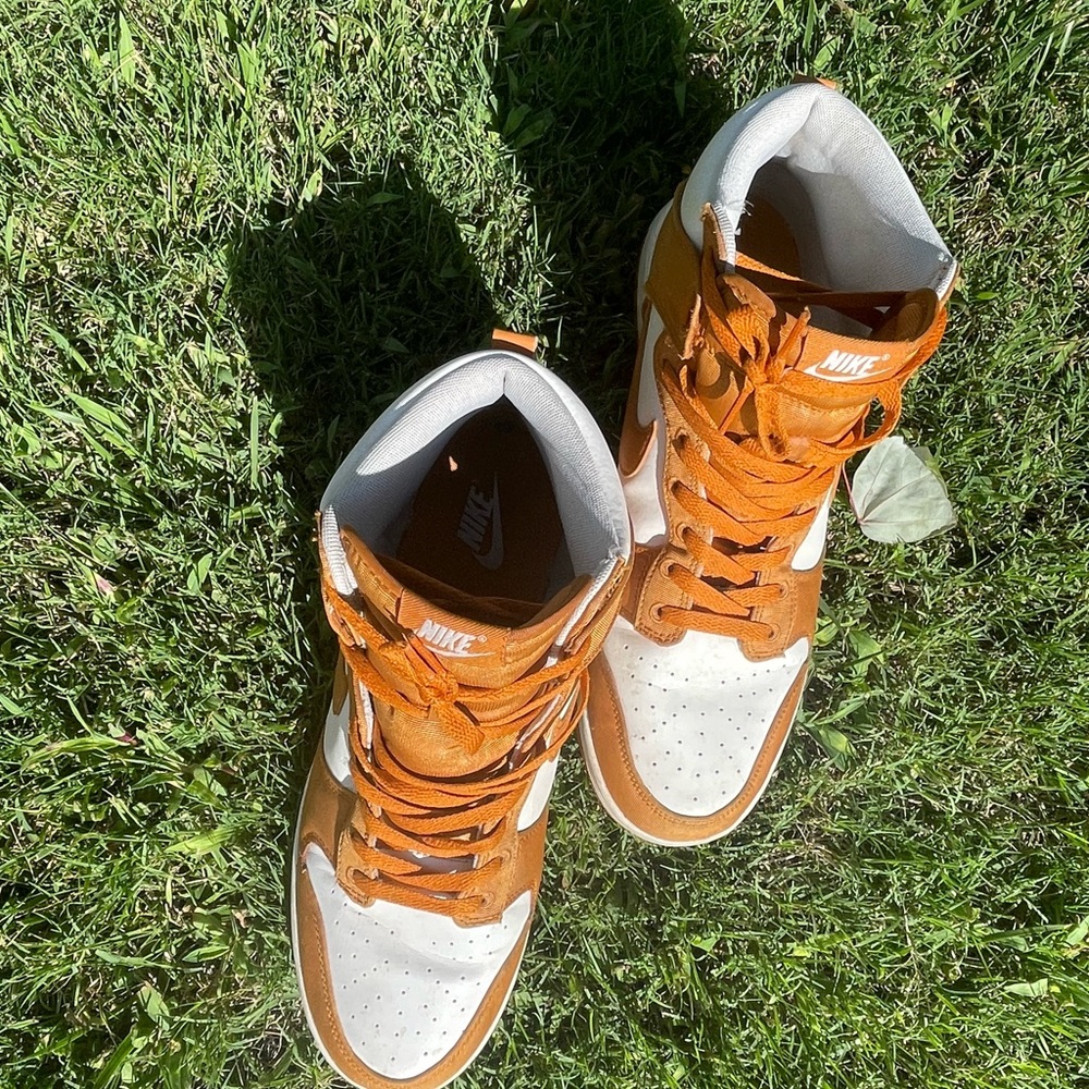 NIKE DUNK HIGH SYRACUSE WHITE ORANGE BLAZE Size 12.5 Men’s Without Box